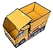 Clever Creations Kids Collapsible Storage Organizer and Ottoman, Perfect Vehicle Themed Toy Chest for Storing Books, Shoes, Games and More, Dump Truck