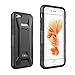 iPhone 5S Case, iPhone SE Case, MoboZx [Tempered Glass Screen Protector Included] Protective Heavy-Duty Scratch-Resistant Bumper With Kickstand-Locking Belt Swivel Clip For iPhone SE/5S (Black)