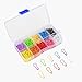 QMAY 200 Pieces Multi-Colored Bulb Pins Calabash Pin Gourd Pins Safety Pins with Craft Home Clothing Accessories and DIY Project, Perfect Knitting Markers, 10 Colors …