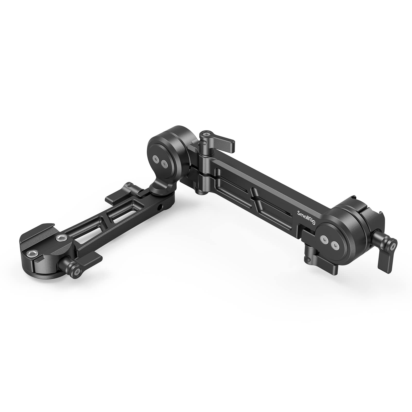 SMALLRIG 360° Adjustable EVF Mount with NATO Rail, with Three Pivot Points 62mm Spindle Arm, Built-in NATO Clamp Quick Release Monitor Mount, Works for EVF/Monitor/Camera Accessories - MD3507