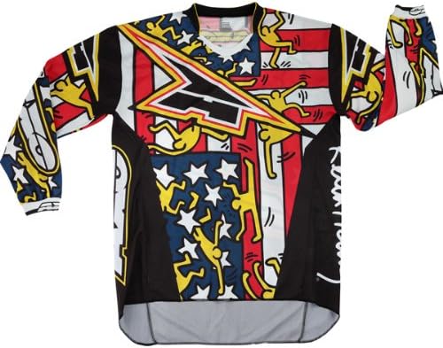 keith haring flag shirt