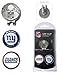 Team Golf NFL New York Giants Cap Clip With 2 Golf Ball Markers Golf Cap Clip with 2 Removable Double-Sided Enamel Magnetic Ball Markers, Attaches Easily to Hats