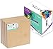 Daveliou 12”x12” Wood Canvas Boards for Painting, Arts, Crafts, Wood Burning, Shadowbox, Oils, Acrylics, and More (4 Pack)