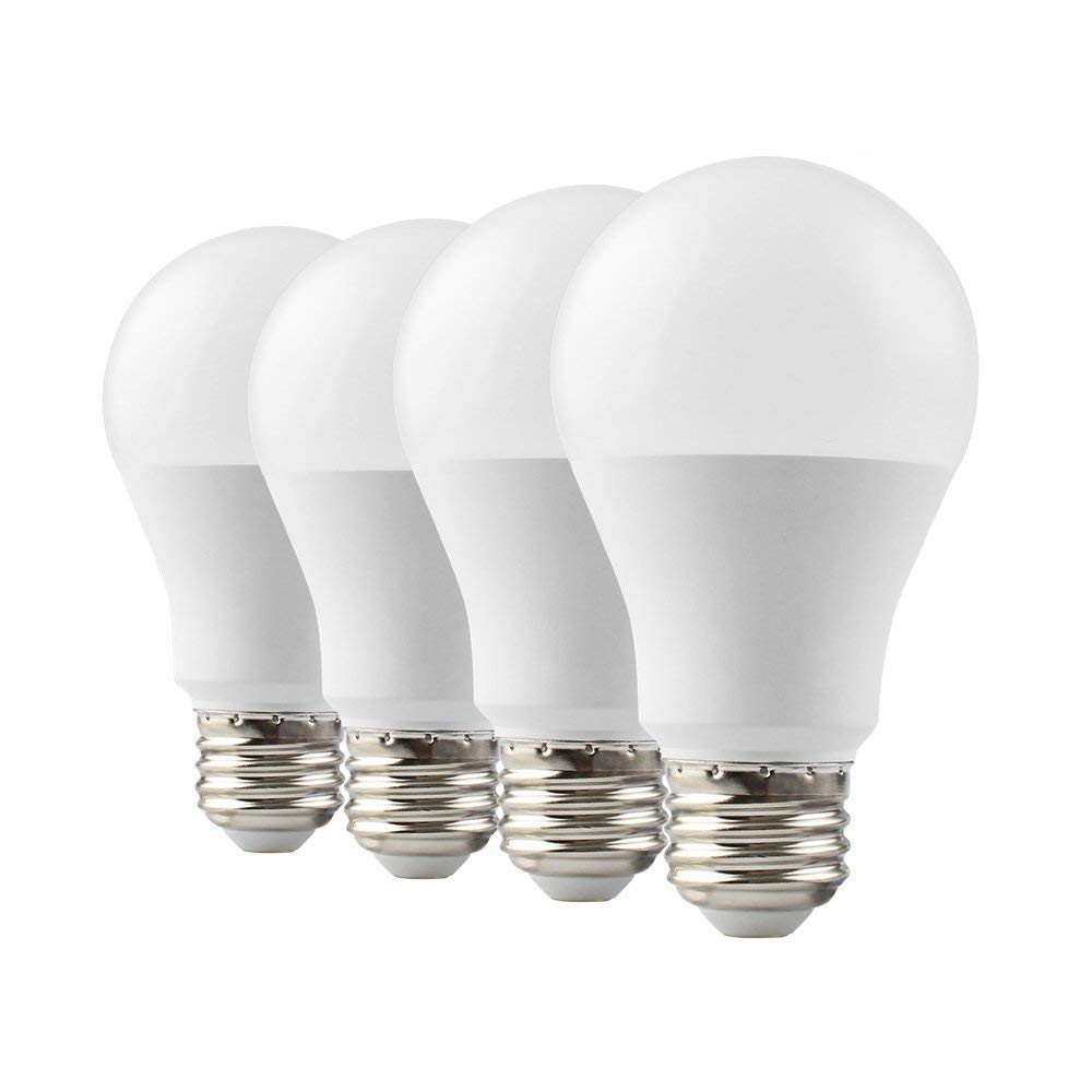 GALYGG 2 Colors Change 9W LED Light Bulbs - 3000K to 5000K ( Warm White to Daylight ) 800LM 80 Watt Equivalent A19 Bulb, E26 Medium Screw Base Non Dimmable - 4 Pack