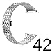 Wearlizer Compatible Apple Watch Band Women 38/40/41/42/44/45/49mm Crystal Rhinestone Diamond Band Luxury Stainless Steel Metal Bracelet Strap for iWatch Ultra Series 10 9 8 7 SE 6 5 4 3 2 1