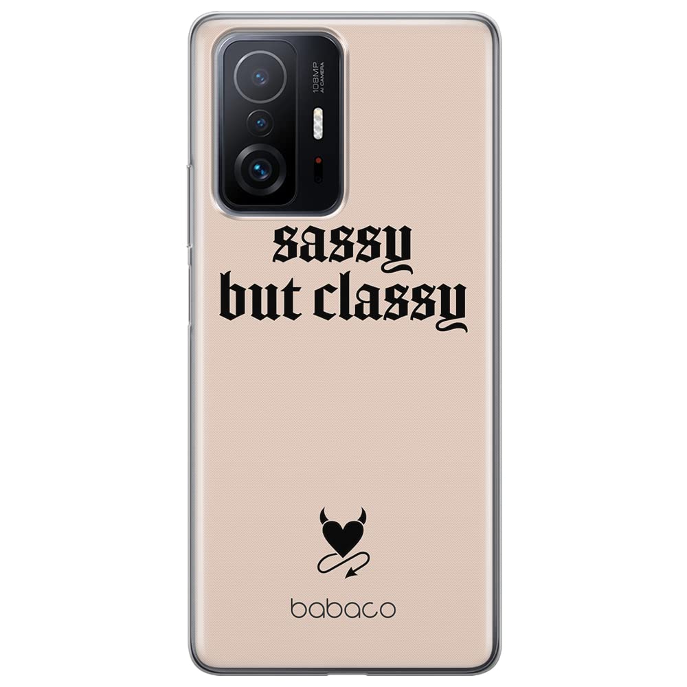 Babaco ERT GROUP mobile phone case for Xiaomi 11T 5G / 11T PRO 5G original and officially Licensed pattern Sassy but classy 001 optimally adapted to the shape of the mobile phone, case made of TPU
