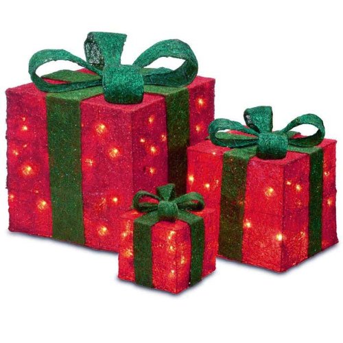 Outdoor Lighted Gift Boxes Christmas Gifts for Everyone