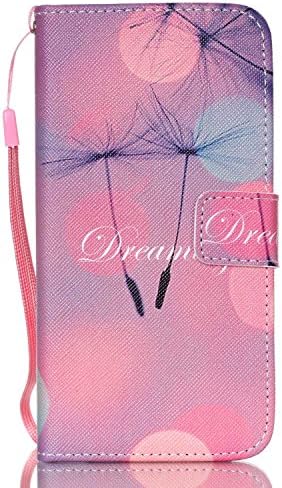 Galaxy S6 Wallet Case,Phonecase Home Premium PU Leather 2-in-1 Protective [Folio Flip Wallet] Case with Credit Card Holder/Slots and Wrist Lanyard for Samsung Galaxy S6 (G9200)- Fancy Dreaming