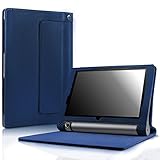 Lenovo Yoga Tab 3 10 Case - Infiland Folio Premium PU Leather Stand Cover Fit Lenovo Yoga Tab 3 10.1-Inch Tablet Only (Not Fit for Lenovo Yoga Tab 3 pro 10), Navy