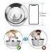 Double Dog Cat Bowls 2 Stainless Steel with No Spill Non-Skid Silicone Mat, Pet Food Water Feeder Bowl for Small Medium Large Dogs, Puppies, and Pets