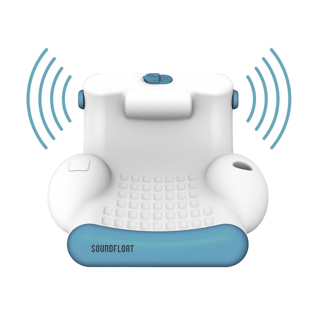 Soundfloat Bluetooth Arm Chair Lounge Blue For The Pool And Lake Pool Float