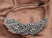Alilang Women Beaded Headband Metallic Gunmetal Rhinestone Crystal Flapper Hairband Grey, 1 Piece