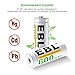 EBL E90/LR1/AM5/MN9100 N Size Batteries, N Rechargeable Battery 600mAh Ni-MH for Clock, LED Lights, Toys and Electronic Devices, Pack of 4