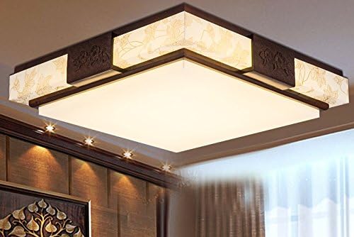 Chinese Modernen Minimalistischen Neue Decke Mit Antiken Wohnzimmerbeleuchtung Schafsfell Lampen Schlafzimmer Den Holzdecke Led Grosse 65x13cm Amazon De Beleuchtung