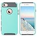 iPhone 7 Case,ULAK Slim [Dual Layer] Protection [Scratch Resistant] Hard Back Cover [Shock Absorbent] TPU Bumper Case for Apple iPhone 7 [4.7 inch] Mint/Gray