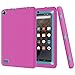 Hocase Fire 7 2015 Tablet Case - Shockproof Raised Edges Screen Protection Silicone Rubber Bumper Hard Protective Case for Amazon Fire 7 Tablet (for 2015 5th Generation Only) - Deep Pink/Teal Blue