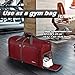 Gonex 60L Packable Travel Duffle Bag Foldable Duffel Bags for Luggage Gym Sports Camping Travelling Cycling Storage Shopping Water & Tear Resistant Red