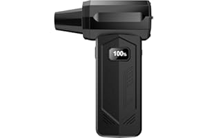 V8 Compressed Air Duster, 340000RPM Electric Air Duster with LED Display, Rechargeable Cordless Jet Dry Air Blower/Snow Blowe