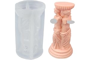 ESEENS 3D Venus Goddess Candle Mold Venus Goddess Portrait Ancient Roman Venus Resin Mold Silicone Mold for Candle Soap Resin Jewelry Making DIY Crafts Arts Decoration