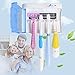 NinKe Family Size UV Sanitizer Toothbrush Holders, Wall Mount or Countertop Use, Zero Germ UV Light 6-10 Minute Sanitizing timer Powered by AC/ Battery (AC Adapter INCLUDED)