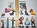 Playful Toys Disney Original Movie Figure Set of 14 Toy Kit Featuring Figures from Peter Pan, Alice in Wonderland, Pinocchio and More with 2 Vintage Disney Tattoos!