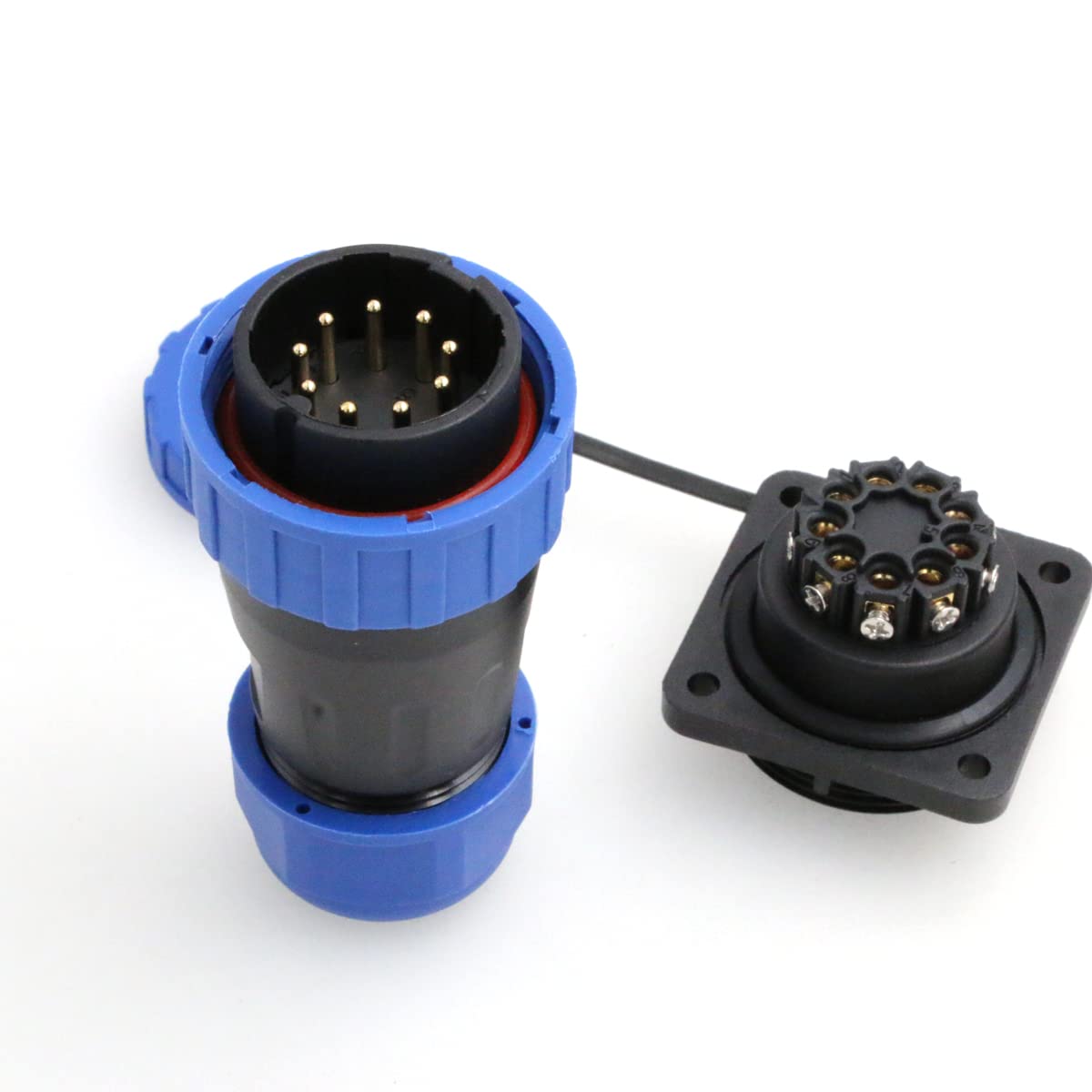 Eonvic TY28 Aviation Plug and Socket Quick Disconect Waterproof Panel Mount Wire Connector Plug and Femae Socket (TY28-9Pin)