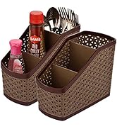 Kuber Industries Compact 2 Piece Plastic Storage Basket (Multicolour, CTKTC5267)