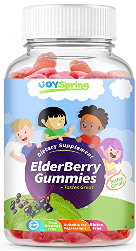 Sambucus Elderberry Gummies for Kids - Vitamin C Immune System Booster - Tasty Triple Action Gummy Bears with Echinacea and Propolis - Mom Made, Toddler Approved