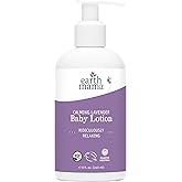 Earth Mama Calming Lavender Baby Lotion for Dry Skin, Calendula Cream for Newborn Skin Care, Organic Moisturizer for Children with Aloe Juice, Rooibos, & Shea Butter, Lavender Lotion, 8 Fl Oz