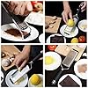 iNeibo Kitchen Cheese Grater & Lemon Zester - Sharp 18/8 Stainless Steel Blade - Ergonomic TPR Handle - Easy to Grate Or…