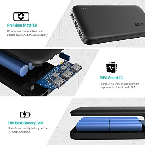 image for Janvvoo Power Bank Portable Charger 26800mAh Cell Phone External Batte