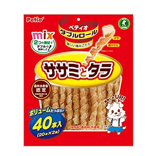 ペティオ (Petio) ダブルロール ササミとタラ 40本入商品画像