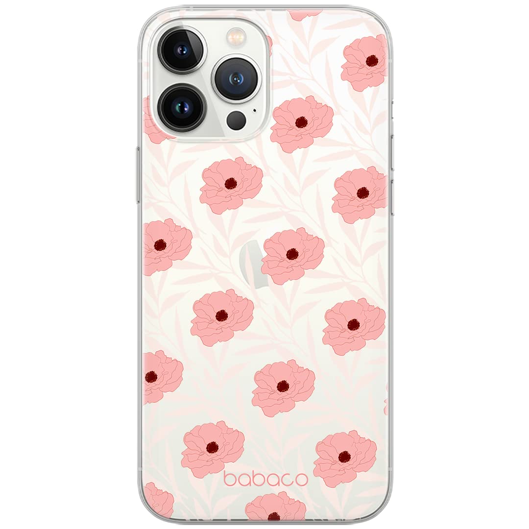 Babaco ERT GROUP mobile phone case for Apple Iphone 7 PLUS/ 8 PLUS original and officially Licensed pattern Flowers 017 optimally adapted to the shape of the mobile phone, partially transparent