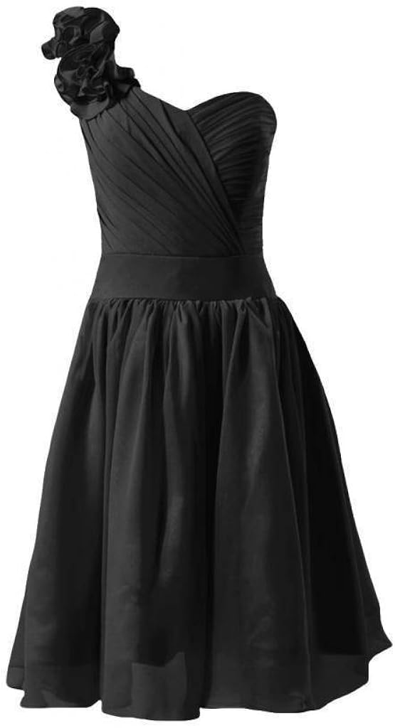 one shoulder junior bridesmaid dresses