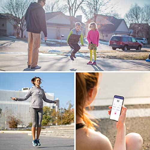 Smart Jump Rope, Calorie Calculation, USB Rechargeable Skipping Rope for Sports Fitness Workout - Adjustable Jumping Rope for Men, Women and Kids