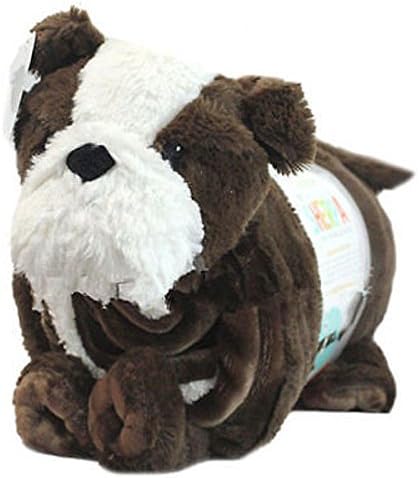 Little Miracles Blanket & Plush Puppy Dog Snuggle Me Sherpa