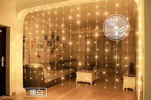 Uping® Lichterkette 100 Leds mit AC EU-Stecker von DC 31V Niederspannungstransformator und 8 Programm für Party, Garten, Weihnachten, Halloween, Hochzeit, Beleuchtung Deko in Innen und Außenbereich usw. Wasserdicht 12M warmweiß