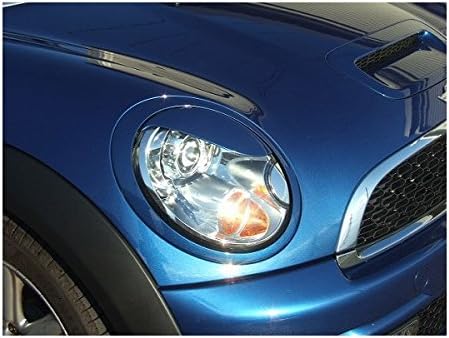 Amazon Mini R56系 アイライン Type1 シルバーカーボン クリア塗装済み アイラインフィルム 車 バイク