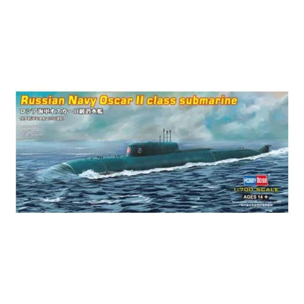 Hobbyboss 1:700 Scale Russian Navy Oscar II Class Submarine (Kursk) Assembly Authentic Kit