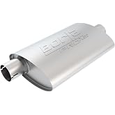 BORLA 400482 ProXS ProXS Muffler 3" Offset Inlet/ 3" Center Outlet, 4" x 9.5" Oval, 14" Long Body, 19" Overall Length. Universal Part. Reversible Design. Notched Necks.