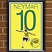 Brazil Soccer Print - Neymar Poster - Soccer Art - Unframed Football Print - Soccer Decoration - Brazil Soccer Poster - Graphics 17 - Neymar Football Art