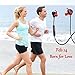 Yuwiss Bluetooth Headphones Wireless Sport Running Workout Earbuds Sweat Proof Earphones, Cordless in Ear Headset with Mic for iPhone 6 7s Plus Android Samsung Galaxy (Black Red)