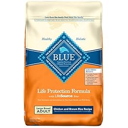 Blue Buffalo Life Protection Formula Large Breed Dog Food – Natural Dry Dog Food for Adult Dogs – Chicken and Brown Rice – 30 lb. Bag
