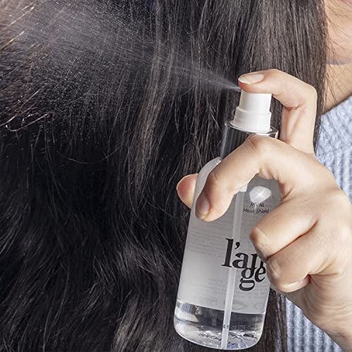 L'ANGE HAIR Rival Heat Shield | Heat Protection Spray for Hair | Prevents Frizz and UV Damage | Lightweight Thermal Protectant Spray | Adds Shine with Nourishing Oils and Keratin | 4 oz Bottle