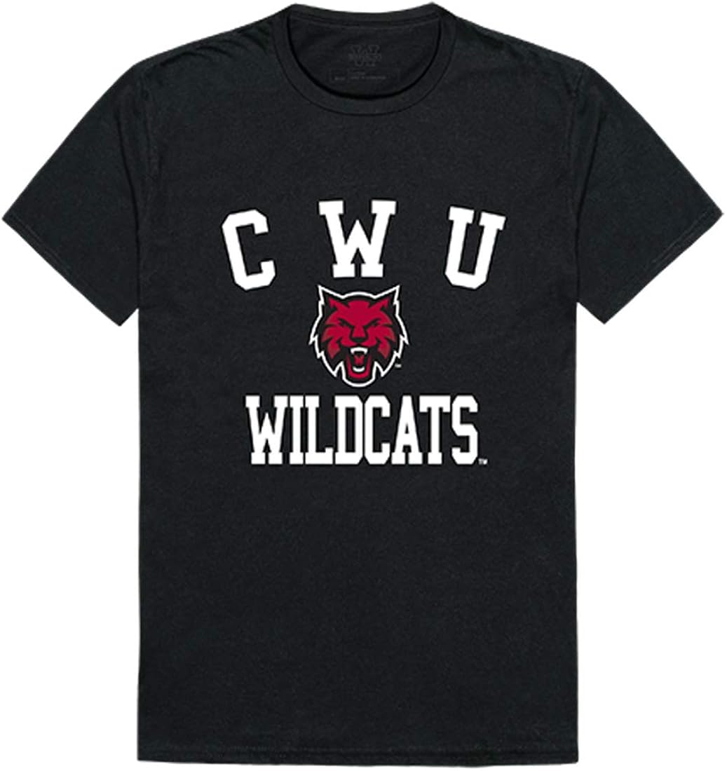 CWU Central Washington Wildcats NCAA Mens Arch Tee t Shirt