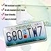 Zone Tech Clear License Plate Cover Frame Shields - 2-Pack All Weather Novelty/License Plate Bubble Shields -Fits Any Standard US Plates-Protects Front and Back License Plates