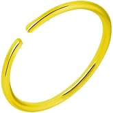 Forbidden Body Jewelry 20G Surgical Steel Colored Seamless Nose Ring & Cartilage Hoop with Comfort Round Ends (Sold Individually)