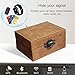 Faraday Box Keyless Car Key Signal Blocker Box,Total Signal Blocking for Key Fob, RFID Signal Blocker Pouch Retro Style