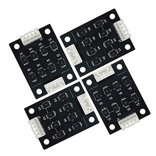 KeeYees 4 Pcs Smoother Addon Module kit - 3D Printer Accessories for Pattern Elimination Motor Filter Clipping Filter A4988 / DVR8255 3D Printer Stepper Motor Driver