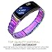 Samsung Gear Fit2 / Gear Fit2 Pro Watch Band, MoKo Universal Stainless Steel Watch Band Strap Bracelet + Connector for Samsung Gear Fit 2 SM-R360 / Gear Fit 2 Pro Smart Watch, Colorful